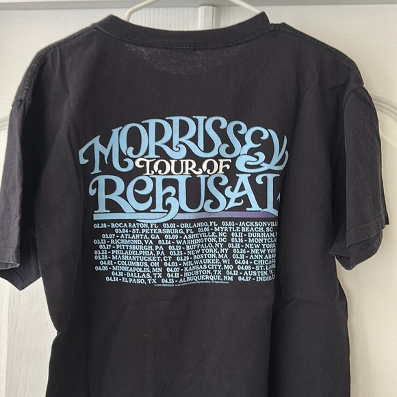 Morrissey Tour Tshirt
Black Graphic T-Shirt with Portrait Design
Size L - Picture 2 of 4